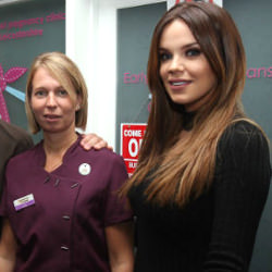 Picture Of Former Blue singer and ex TOWIE star open Ilkeston pregnancy clinic