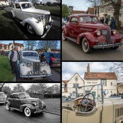 Picture Of Classic car owners gather at The Goat, Hertford Heath
