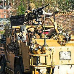 Picture Of Army team rolls into tourist hotspots