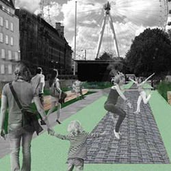 Picture Of Transport for London are paying for the world`s longest urban trampoline to be installed in London
